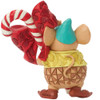 Rear View - Disney Gus Candy Cane Mini Figure by Jim Shore