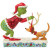 Front View - Grinch Tying Antlers Max Figure by Jim Shore