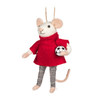 Soccer Mouse Felt Ornament