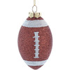 Football Glittered Shatterproof Ornament