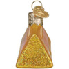 Side View - Toblerone Glass Ornament by Old World Christmas