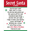 Secret Santa Notecard