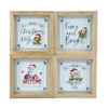 Christmas Cats & Dogs Framed Metal Art