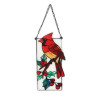 Cardinal Stained Glass Christmas Art