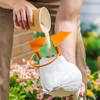 Pouring Sand into Giddy the Porch Goose