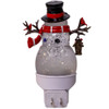 Snowman & Cardinal Spinning Glitter LED Night Light