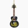 Elvis Presley Guitar Glass Ornament