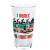 Cousin Eddie RV Pint Glass I Brake for Christmas Front View