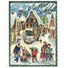 Glittery Traditional Scene Advent Calendar - Red Sweater