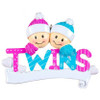 Twins Personalized Ornament - 1B 1G