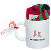 When You Stop Believing in Santa Claus... Mug & Sock Set Back View