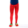 Festive Sequin Leggings - red front