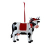 Christmas Cow Ornament - saddle blanket