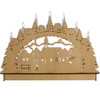 Wood Village House LED Tablepiece - back