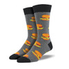 Grey Good Burger Men's Crew Socks