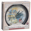 Thomas Kinkade Train Station Christmas 8" Round Clock with Sound  with box