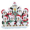 Winter Penguin Personalized Ornament Family of 9