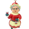 Mrs Claus Wine Lovers Ornament