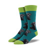 Teal Lab-or of Love Men's Crew Socks by Socksmith Canada