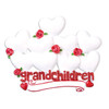 Grandchildren Personalized Ornament with Nine Hearts