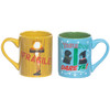 A Christmas Story Fragile and Triple Dog Dare 14 oz Ceramic Mugs Set of 2 Front View