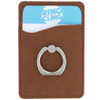 Brown Cling Ring Cardholder