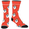 Kelloggs Frosted Flakes Tony The Tiger Face Crew Socks