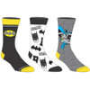 Batman Three Pair Crew Sock Pack