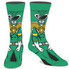 Power Rangers Green Ranger 360 Image Crew Socks Front View