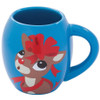 Rudolph With Bow 18 oz. Oval Cocoa Mug Front