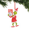 Grinch with Book Ornament