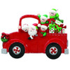 Santa's Truck Family of 5 Plaque