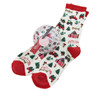 Country Christmas Women's Crew Socks in Ornament ball