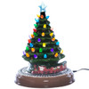 Lighted Ceramic Tree with Rotating Train & Music Unpackaged View