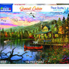 Sunset Cabin 550 Piece Puzzle by White Mountain