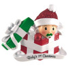 Christmas Baby in Present Personalized Ornament