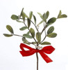 Sprig Mistletoe With Red Bow