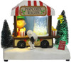 Peanuts LED Musical Popcorn Wagon Tablepiece  lit up