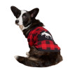Moose on Buffalo Plaid Pajamas on Dog