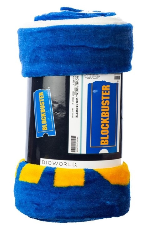 Blockbuster Video VHS Tape Throw Blanket RetroFestive.ca
