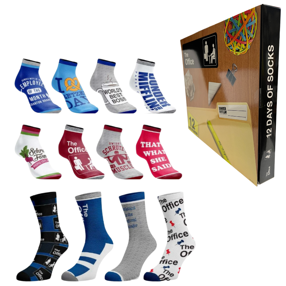 The Office 12 Days of Socks Advent Calendar Canada RetroFestive ca