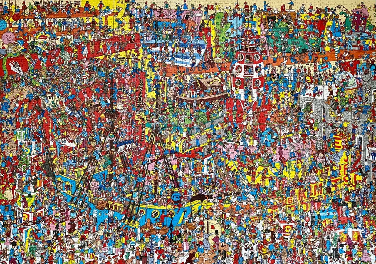 Where's Waldo 3000 Piece Jigsaw Puzzle by Aquarius RetroFestive.ca