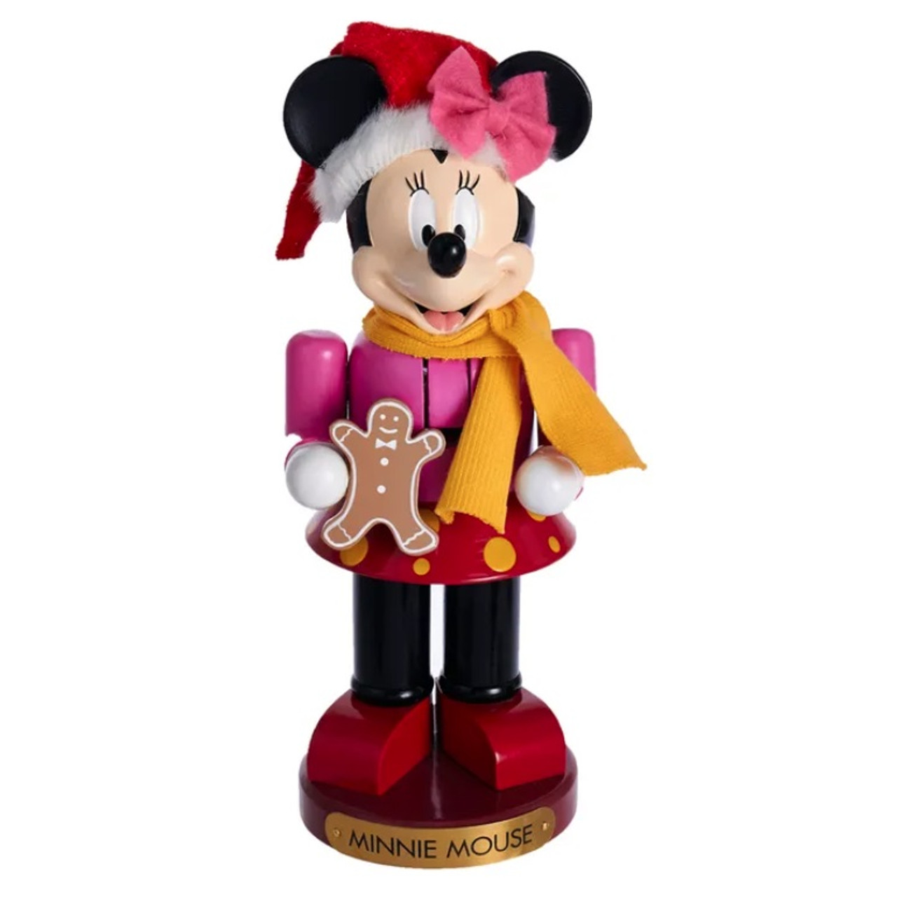 10" Minnie Mouse With Gingerbread Doll Nutcracker | RetroFestive.ca