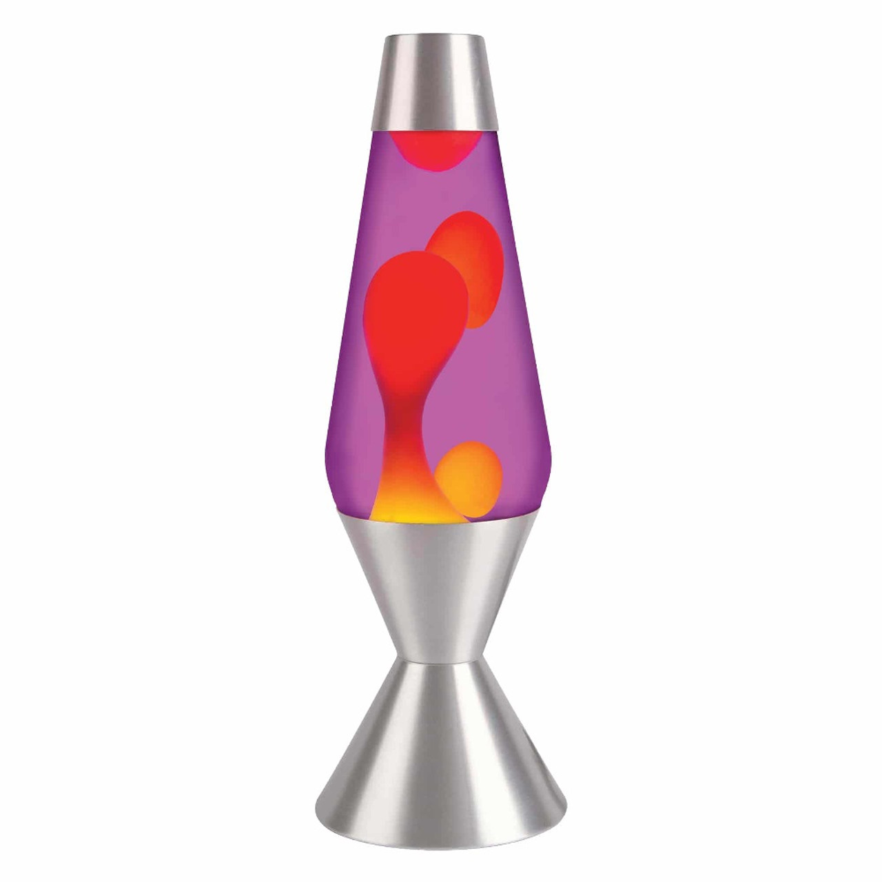 Lava Lamp 16.3-Inch Silver Base Yellow Wax/Purple Liquid Canada
