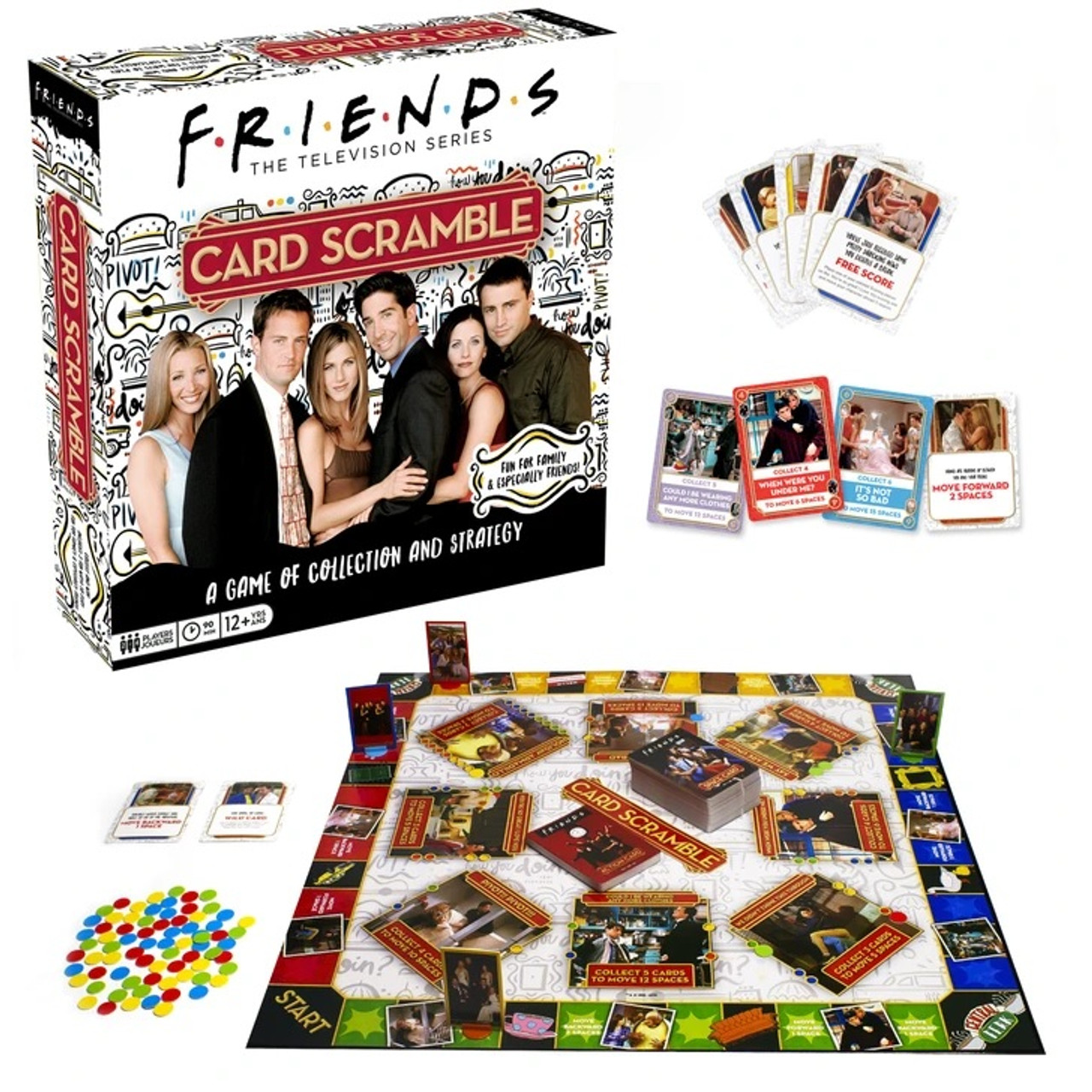 Friends Card Scramble Board Game Canada RetroFestive.ca