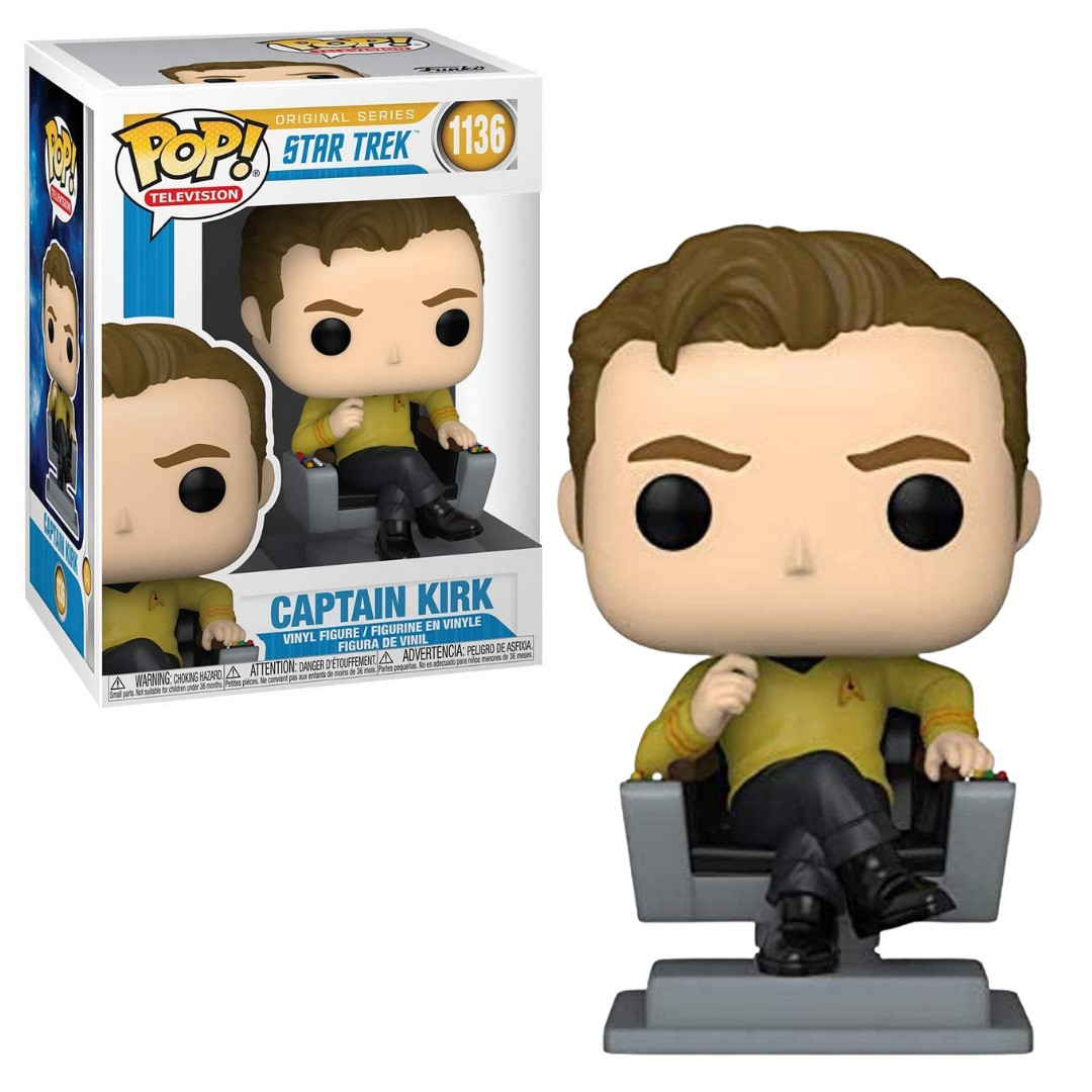 Pop! TV: Captain Kirk in Chair Star Trek Funko Figure 55804 Canada