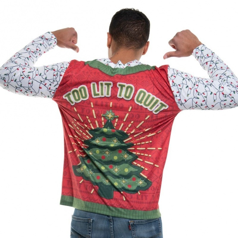Christmas Too Lit Vest Long-Sleeve Tee 