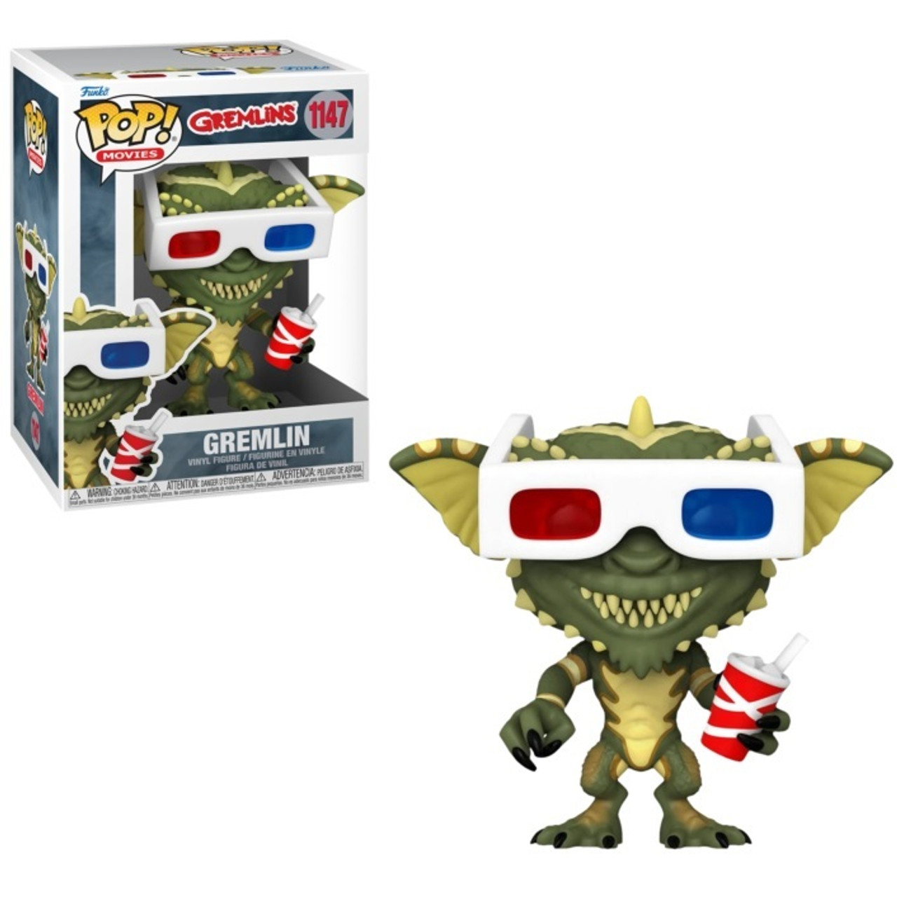 Funko POP Movies Gremlins - Gizmo With 3D Glasses brown