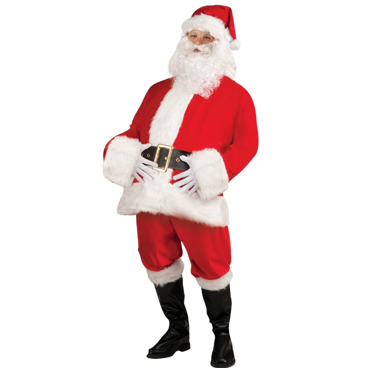 Santa Claus Costume Glitter Christmas Leggings | Zazzle