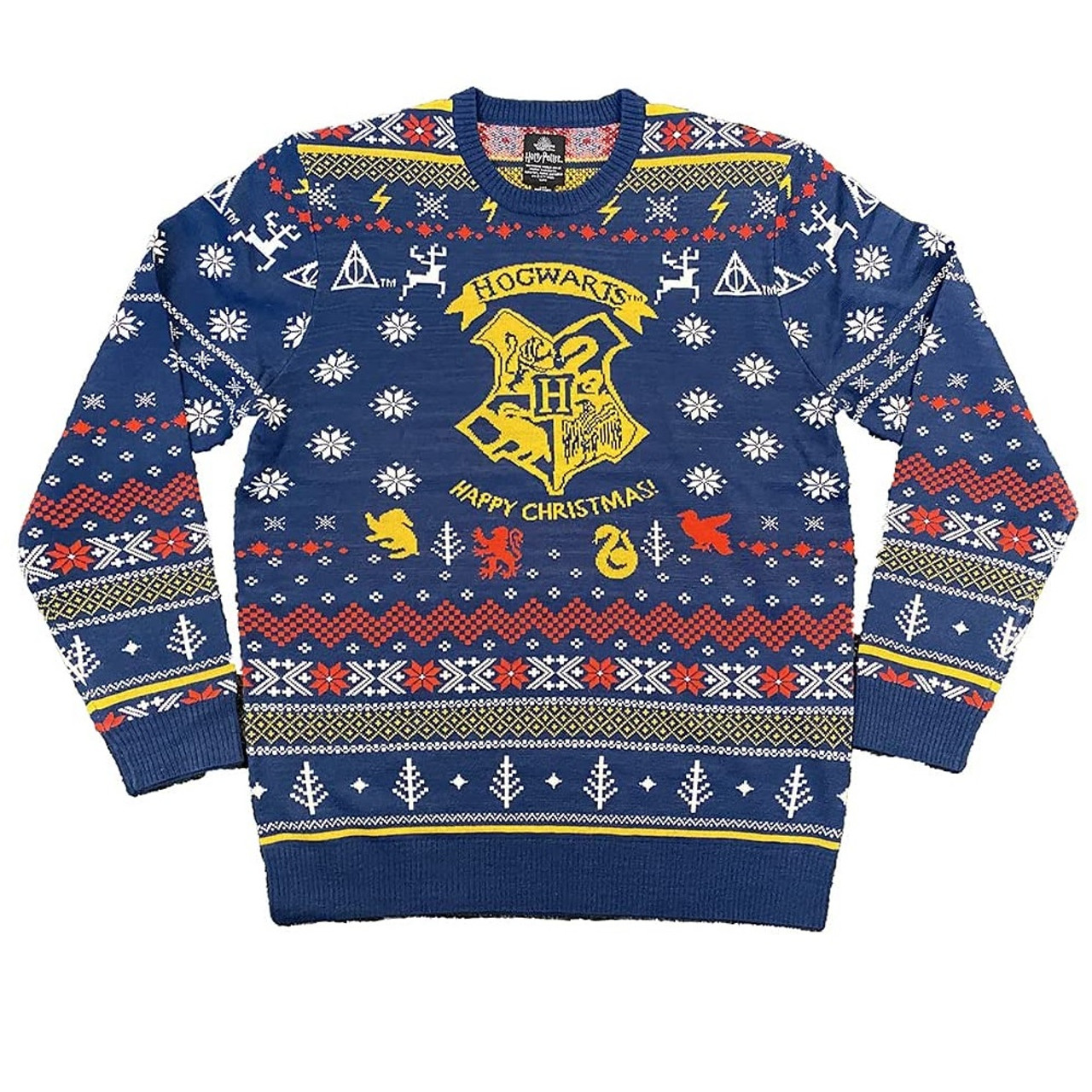 Harry Potter Hogwarts Happy Christmas Jacquard Knit Sweater Canada ...